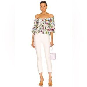 Citizens of Humanity NWT Jolene High Rise Straight Jeans in White Out Size 33